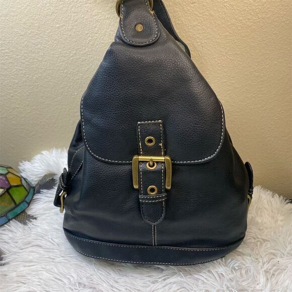 Nine West Conversion Black Backpack & Purse Front Buckle Pocket - Picture 1 of 13